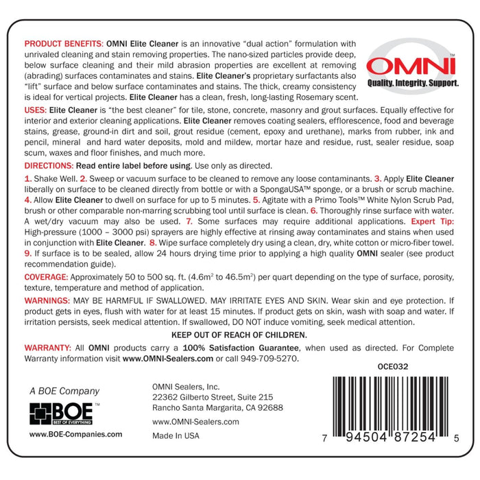 1 Quart Elite Cleaner