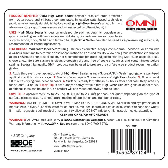1 Quart High Gloss Sealer