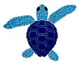 4in Loggerhead Turtle A Mini Blue