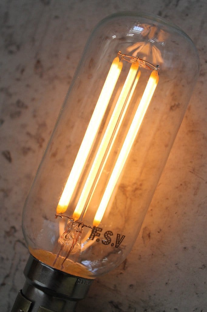 Led filament bulb tubular 6w 2100k industrial led light bulb