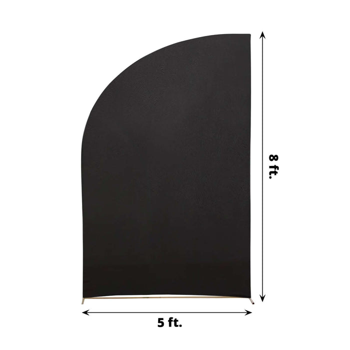 Black fabric backdrop, 5 ft x 8 ft, perfect for photography and events.