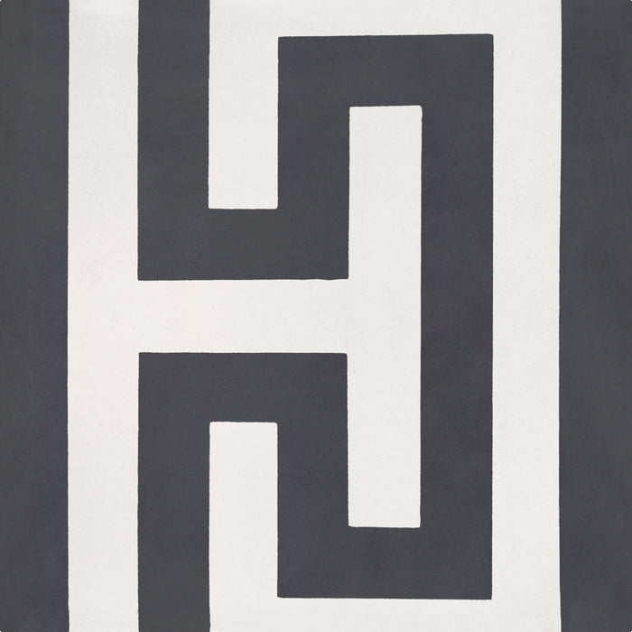 8x8 Deco 7 Geo Corner Antracite Off White