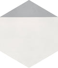 9X8 Hexagon Modern Off White/Gray