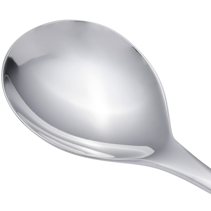 Arcoroc T3809 Nuovo 6 7/8" 18/10 Stainless Steel Extra Heavy Weight Soup Spoon by Arc Cardinal - 12/Pack