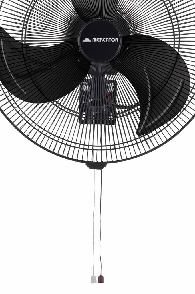 black industrial wall fan