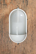 Arlie Oval Caged Eylid Bunker Lights in white