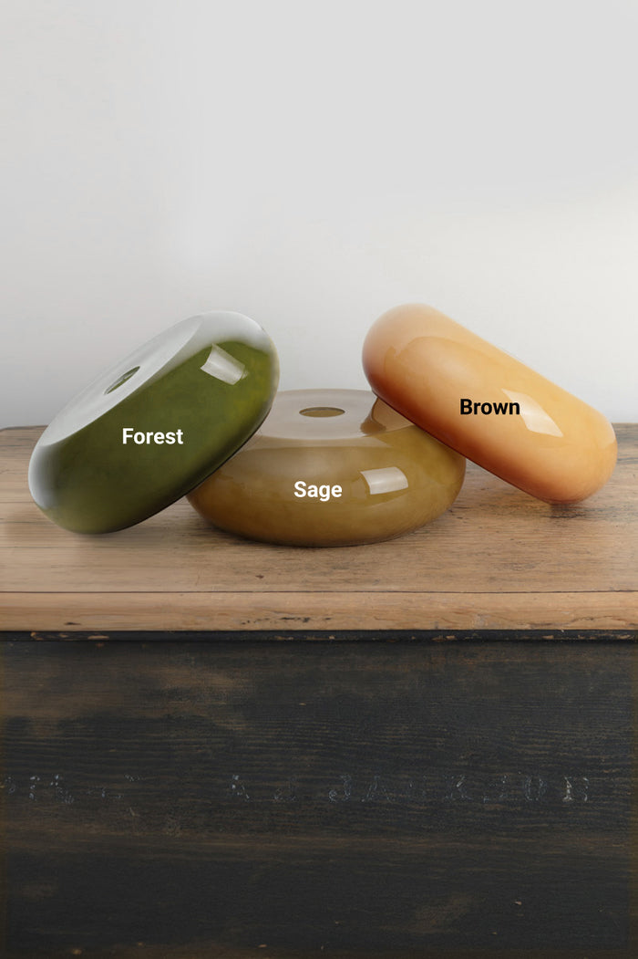 Avoca shades in forest green, sage and brown