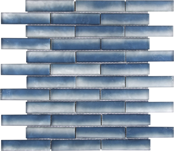 Blue Mix Baguette Glass