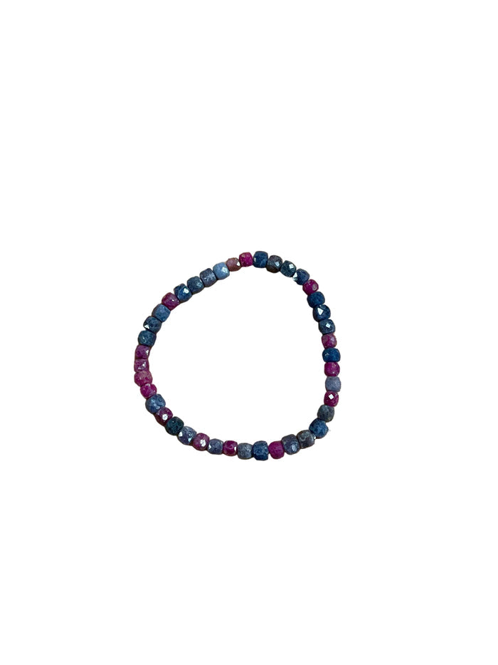 Blue Sapphire and Ruby Bracelet