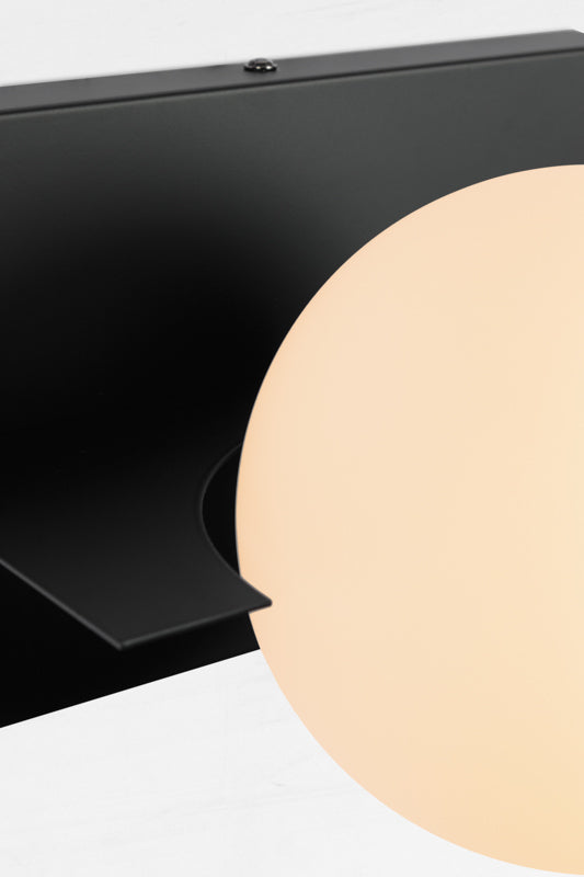 black slimline wall sconce