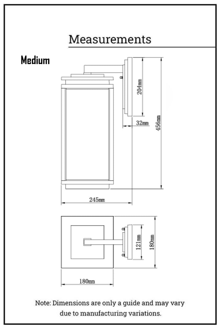 Dimension illustration medium wall light