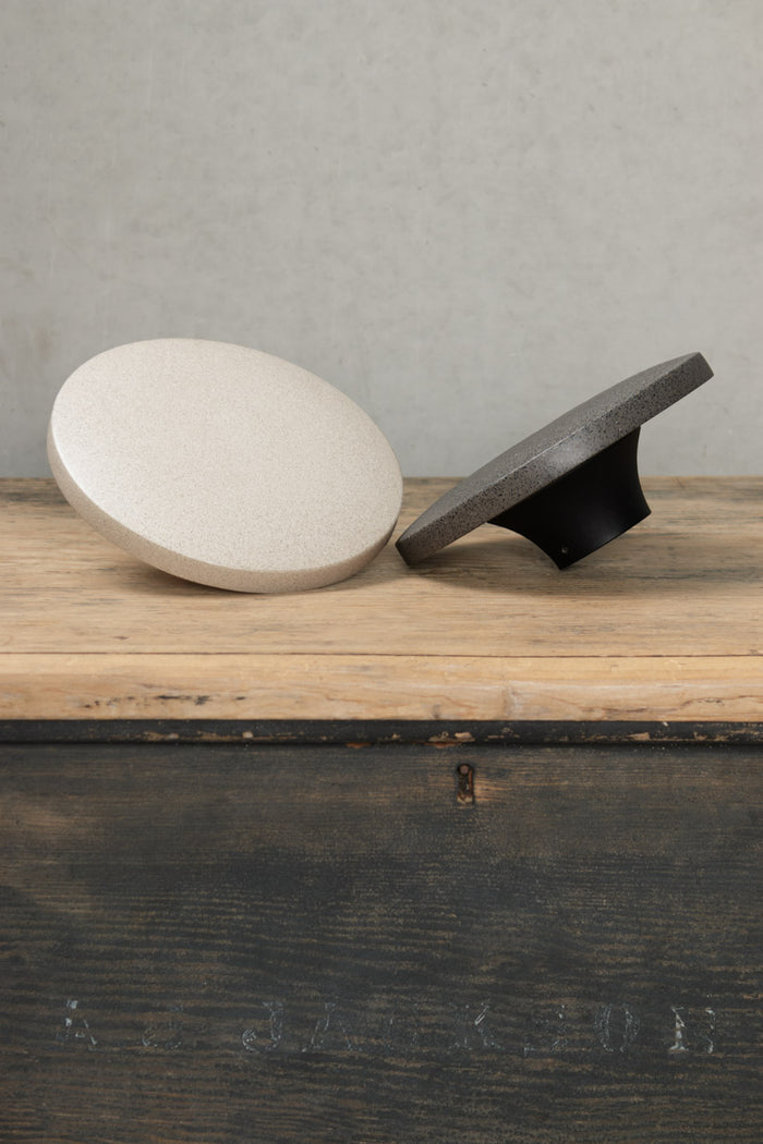 black and white Boyds LED Exterior Disc Wall Light