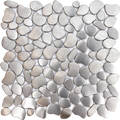 Brushed Silver Inox Metal Interlocking