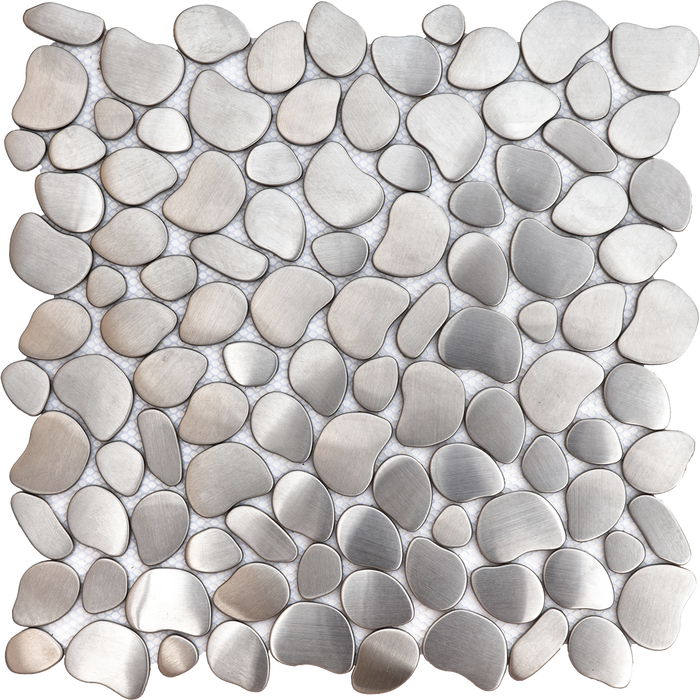 Brushed Silver Inox Metal Interlocking