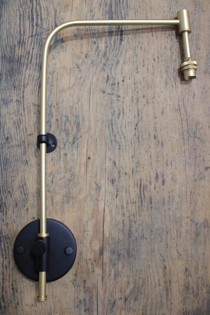 Bulb Wing Arm Wall Lamp - Gold Brass Arm