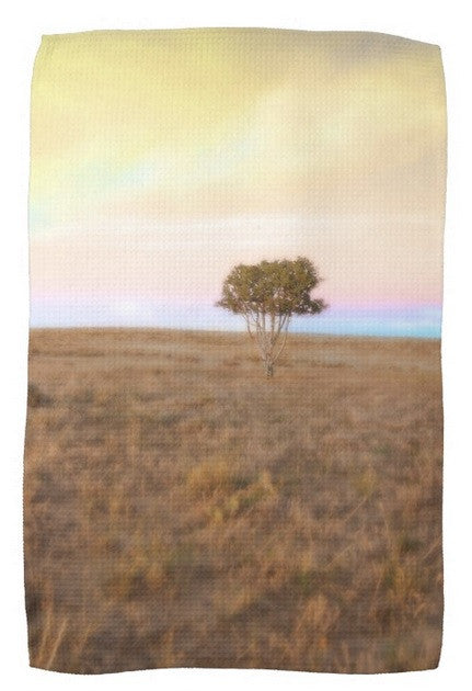 Cedar Tree at Sunset Kitchen Towel