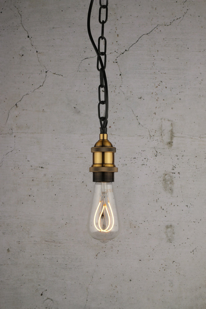 antique brass chain suspension