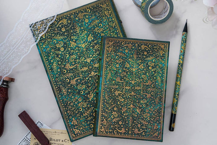 Chronicle Books - Paperblanks Emerald Flower Hardcover Journal