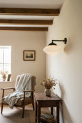 Coloma Schoolhouse Wall Light black in room
