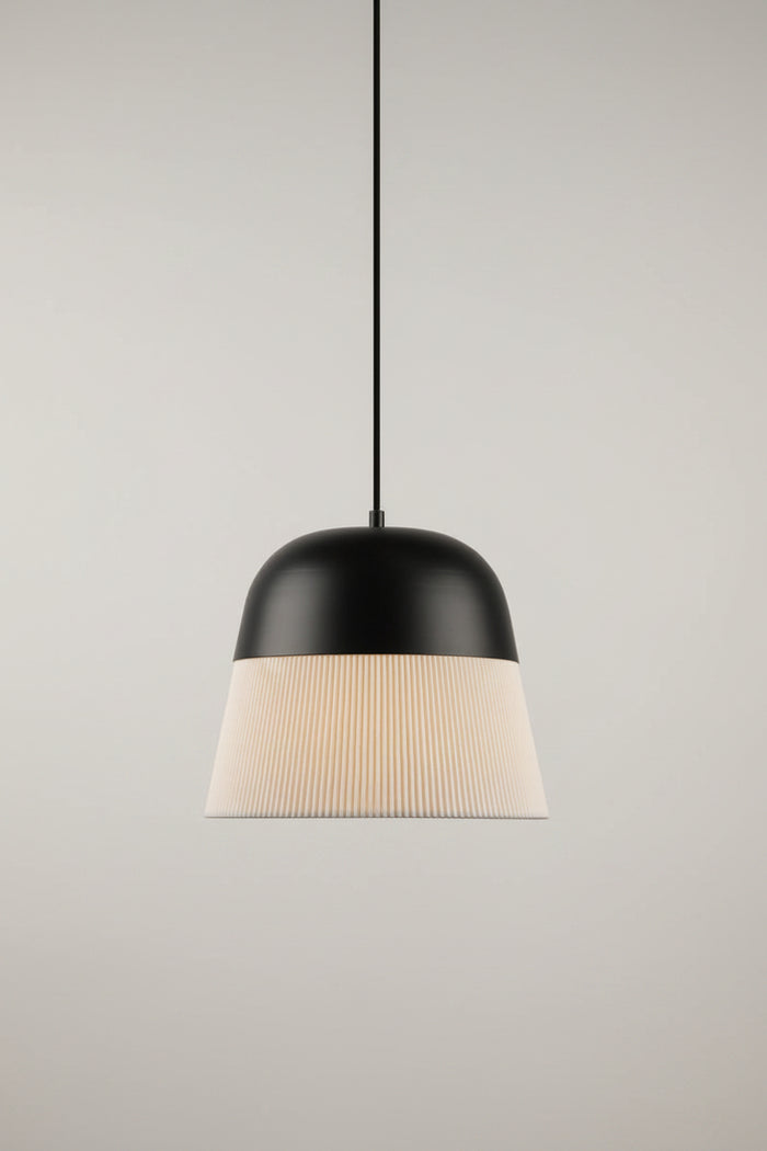 Colombes Pleat Pendant Light pleated paper shade
