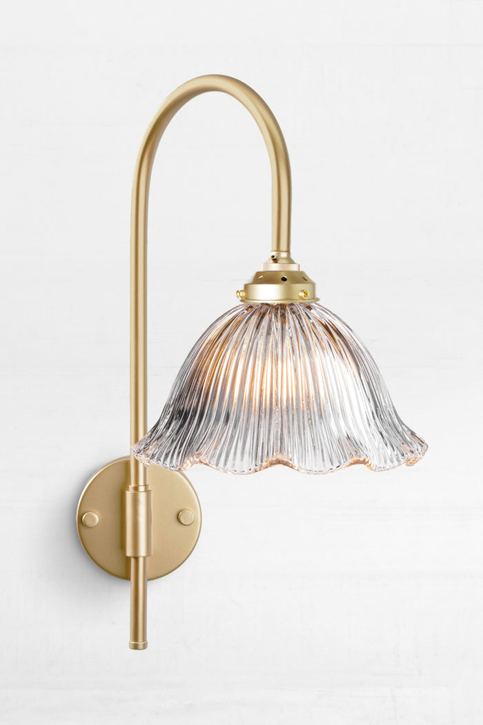 Como Frill Shepherd Hook Swivel Arm Wall Light