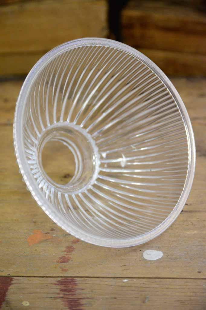 Traditional holophane glass perfect for contemporary and vintage homes