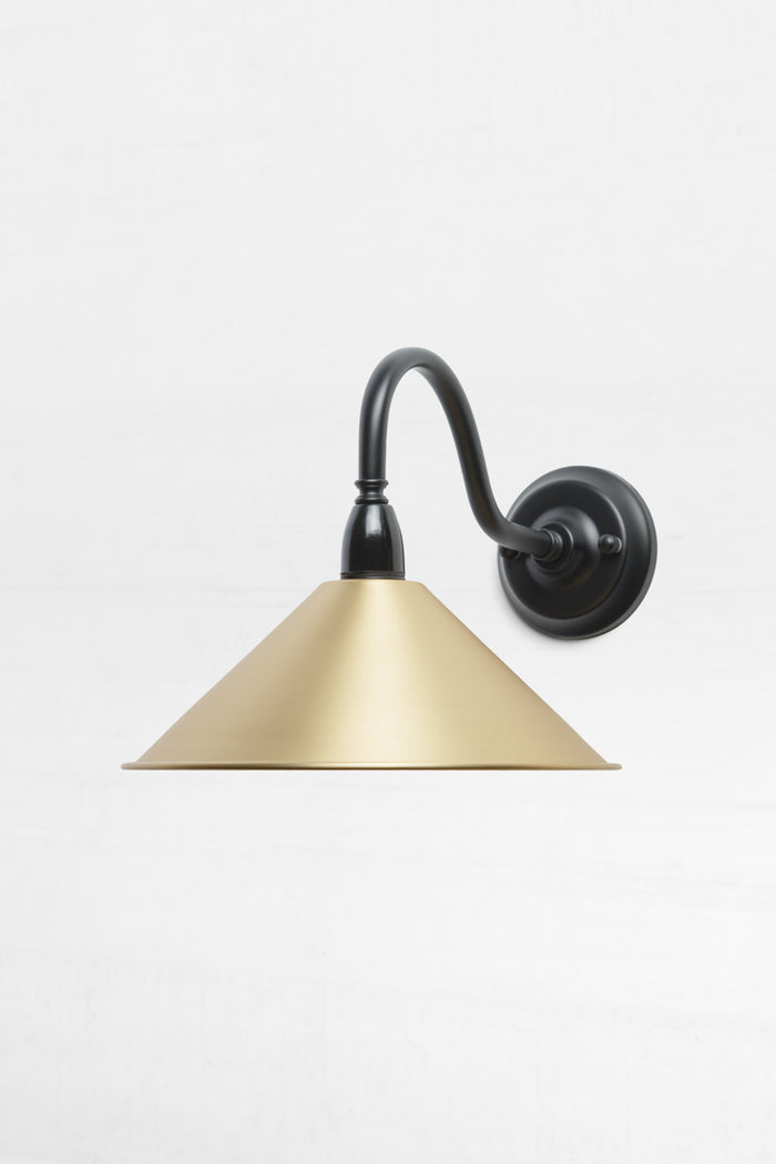Gooseneck Arm / Bright Solid Brass
