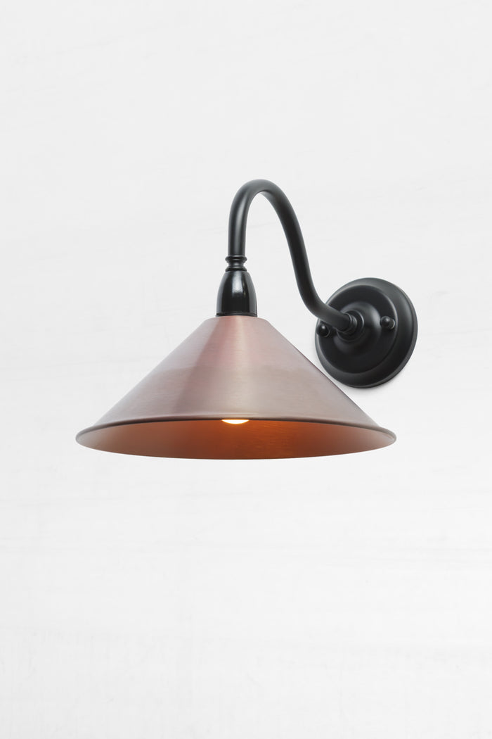 Gooseneck Arm / Aged Solid Copper