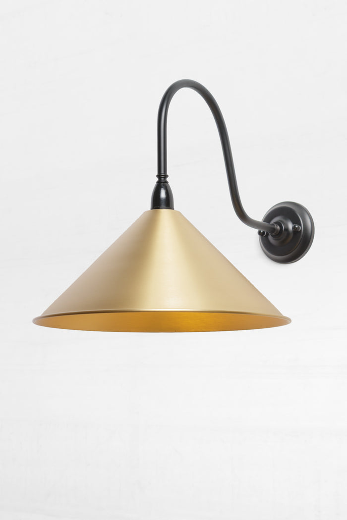 Gooseneck Arm - XL / Bright Solid Brass