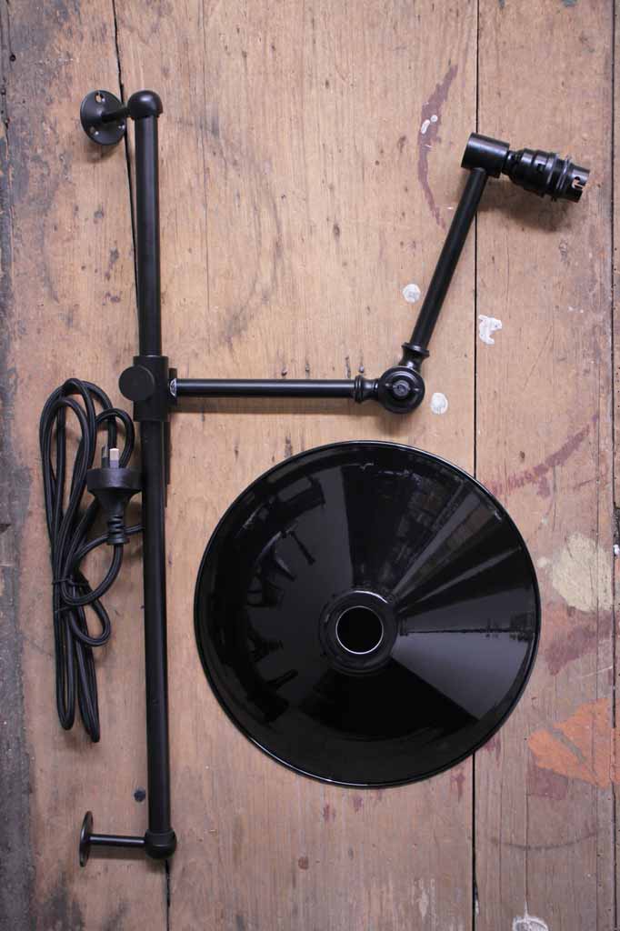 Cone Swing Arm DIY Wall Lamp with Wall Plug