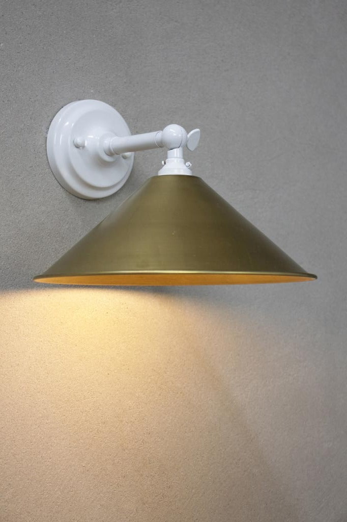 White Adjustable / Bright Solid Brass