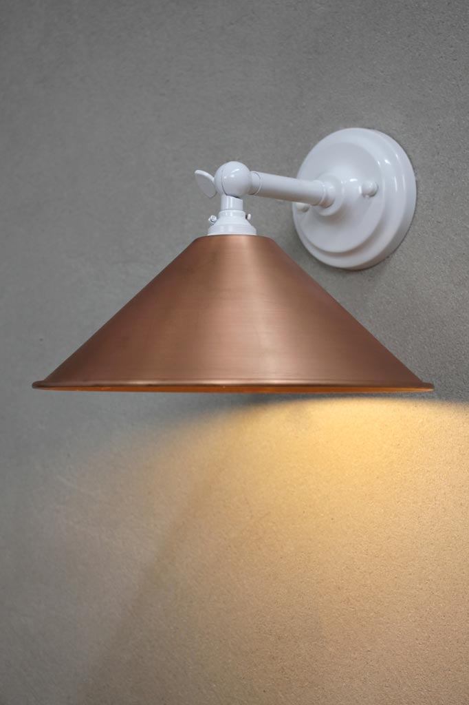 White Adjustable / Bright Solid Copper