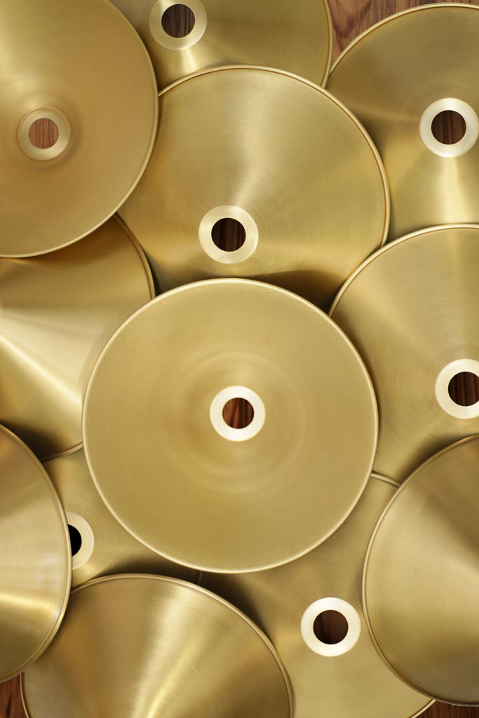 Bright Brass Cones