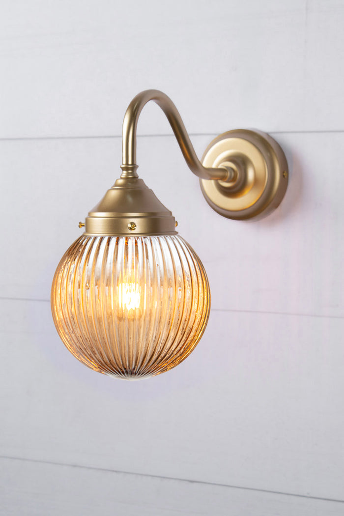 Gold/Brass / Dark Amber Small