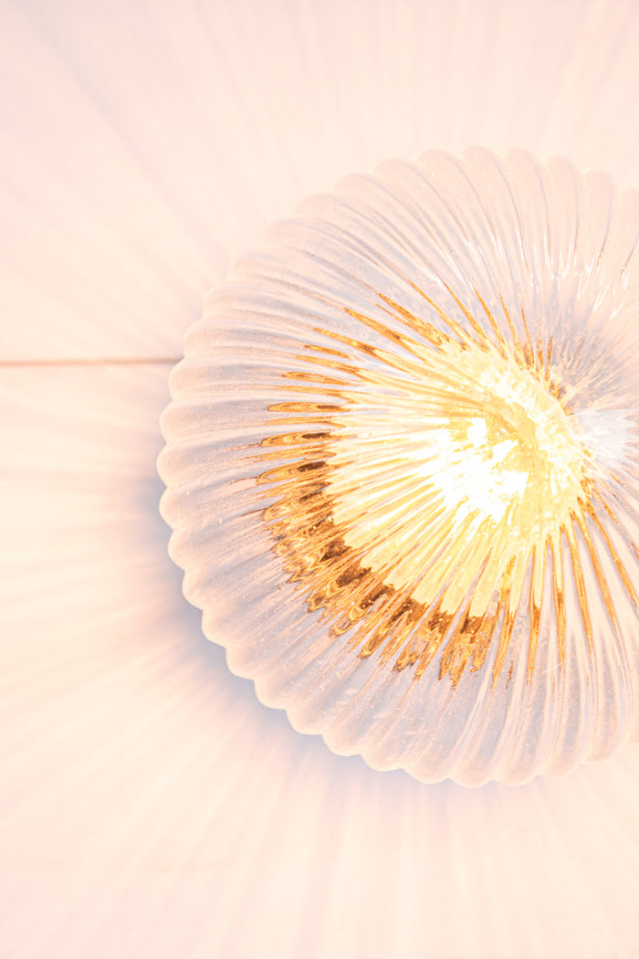 glass reeded shade
