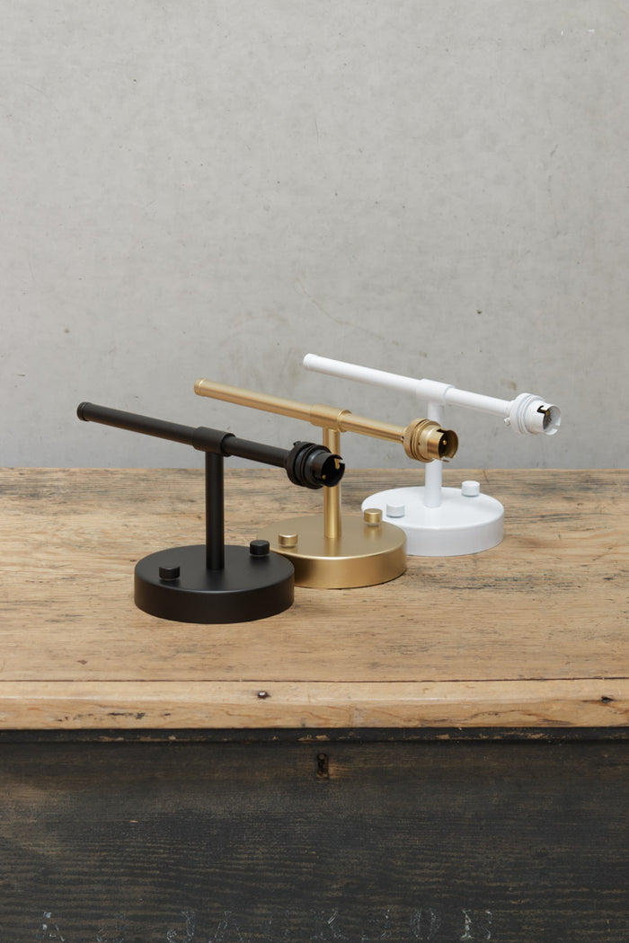 stem wall light in three finishes