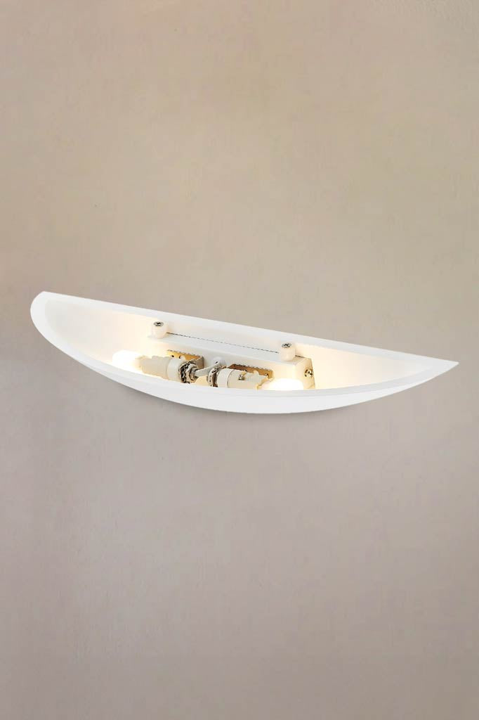 Top view of the Dish Wall Light showing electrics.