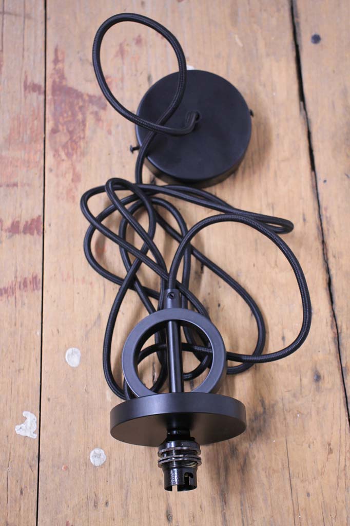 Black Dixon pendant cord with Disc