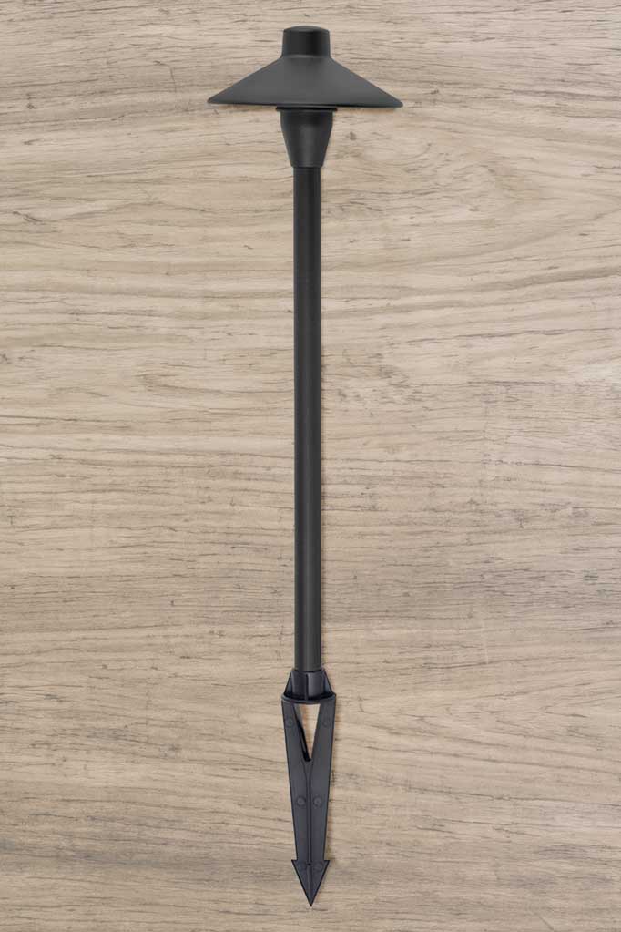 garden spike Constructed from metal in matt black
