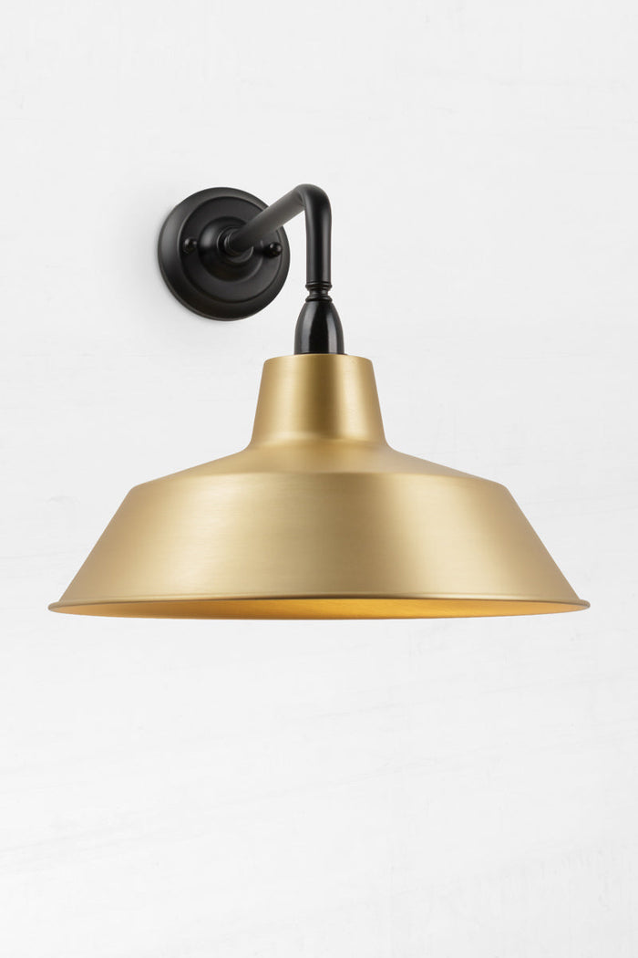 90 Degree Arm / Bright Solid Brass
