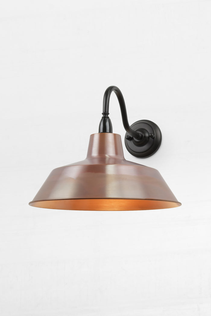 Gooseneck Arm / Aged Solid Copper