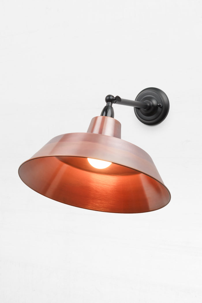 Straight Adjustable Arm - Long / Bright Solid Copper