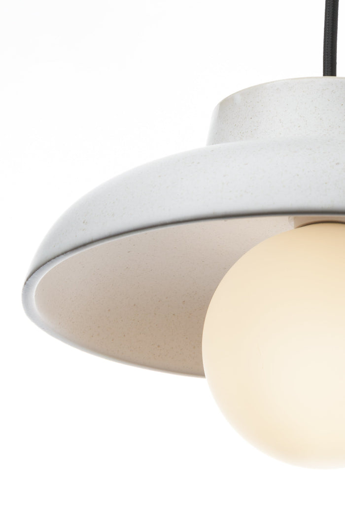 Faroe Ceramic Dish Pendant Light