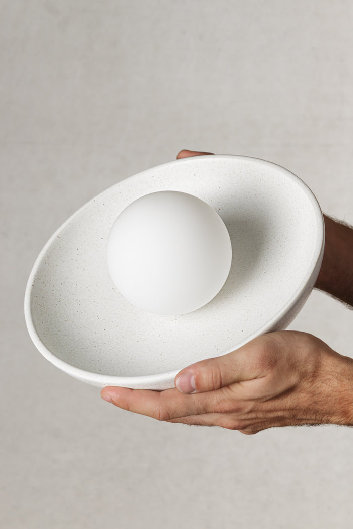 Faroe Ceramic Dish Pendant Light