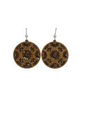 Filgree with Crystal Accent Earrings