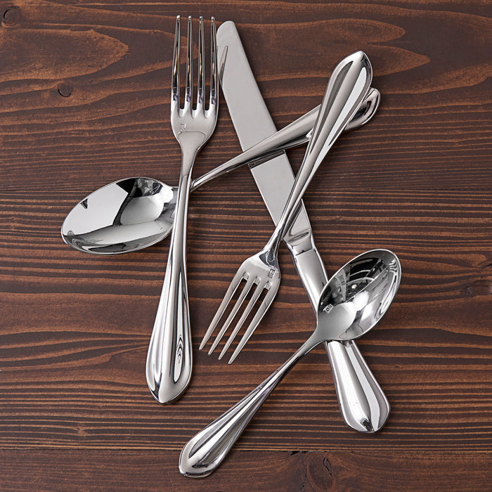 Fortessa 1.5.109.00.021 Forge 6 1/4" 18/10 Stainless Steel Extra Heavy Weight Coffee Spoon - 12/Pack