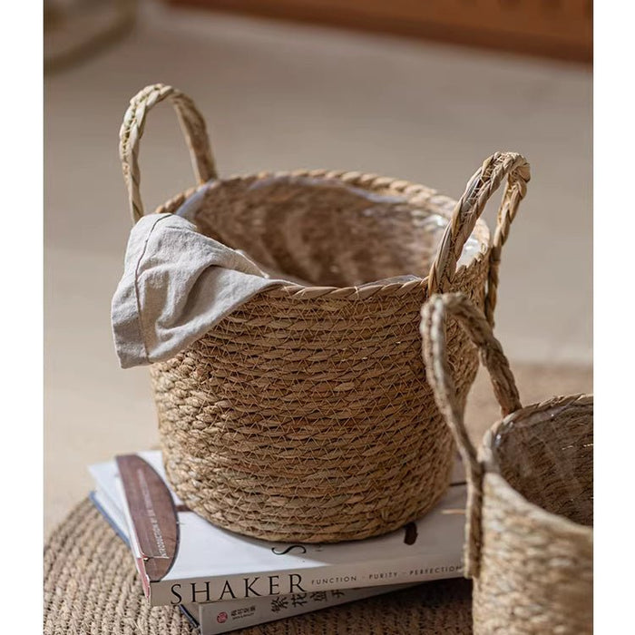 French Country Seagrass Planter Basket with Liner