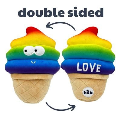 Fro-Yo Pride Cone Dog Toy Small