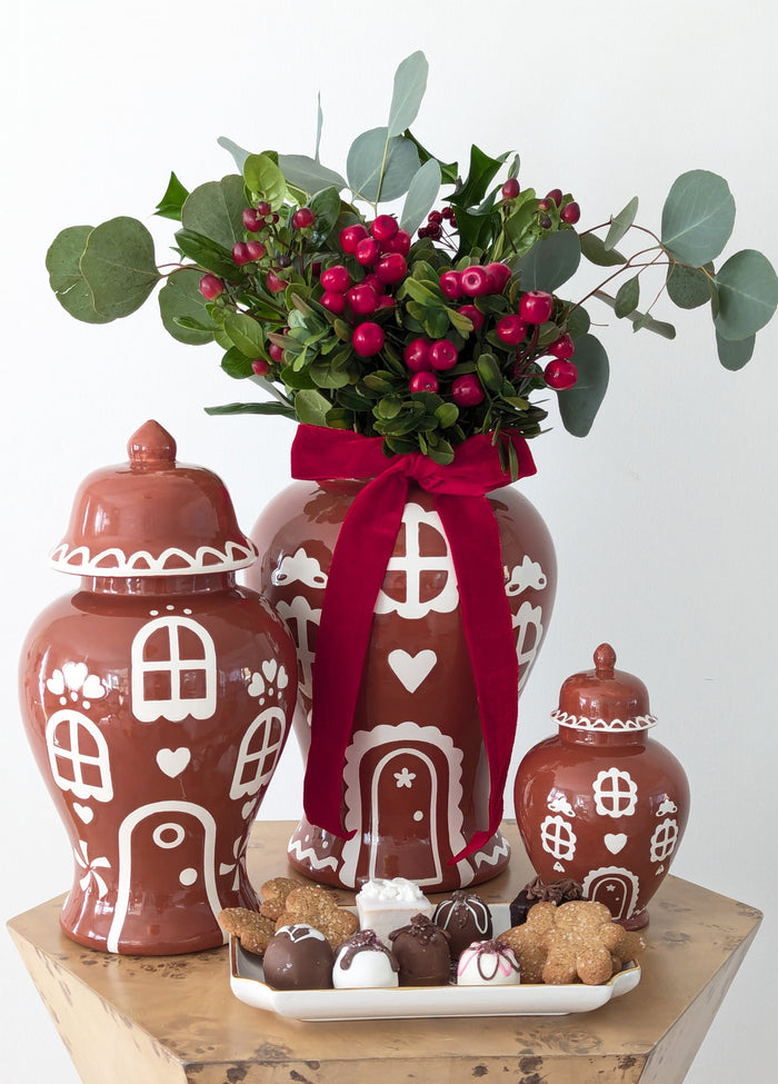 Gingerbread House Ginger Jars