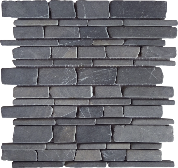 Gray Flat Stick Random Interlock